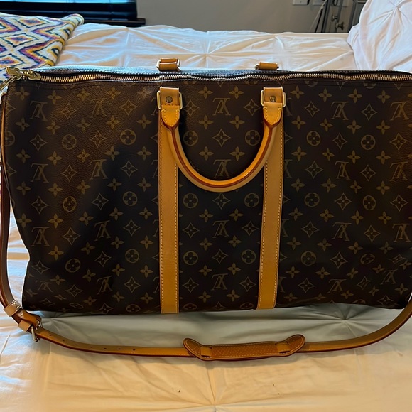 COPY - Authentic Louis Vuitton Monogram Keepall Bandouliere 55 - Picture 3 of 15